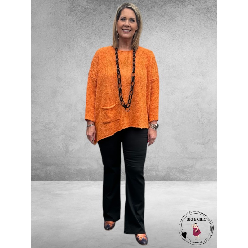 KAFFE CURVE Bootcut Jeans Dina Zwart