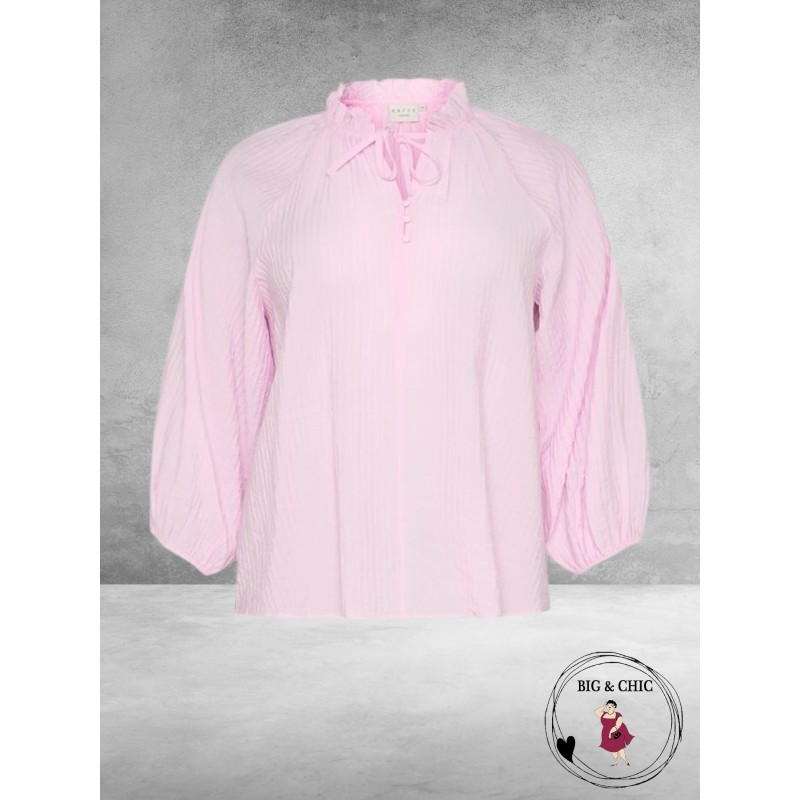 KAFFE CURVE Blouse Linna Lilac Snow