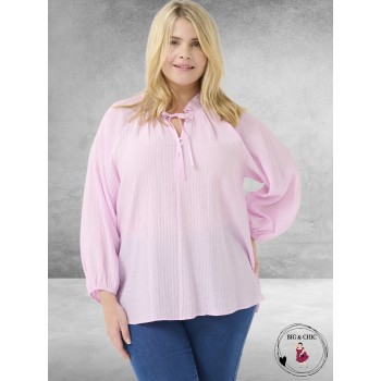 KAFFE CURVE Blouse Linna Lilac Snow