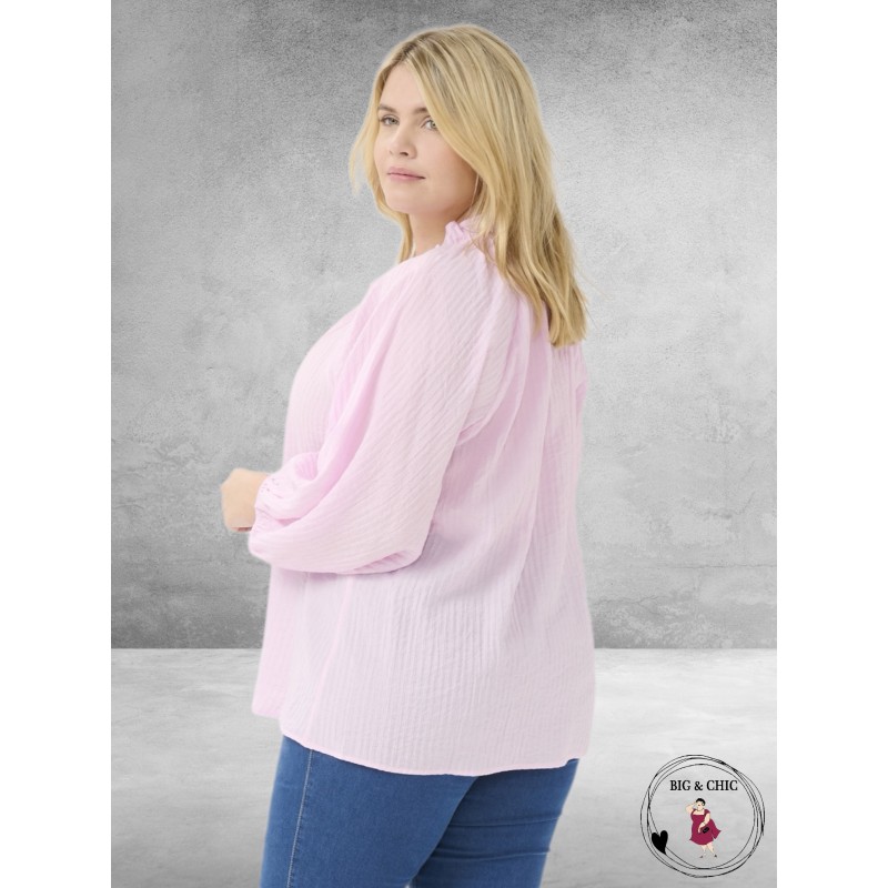 KAFFE CURVE Blouse Linna Lilac Snow
