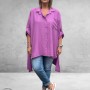 NEW COLLECTION Blouse Hig/Low Lila