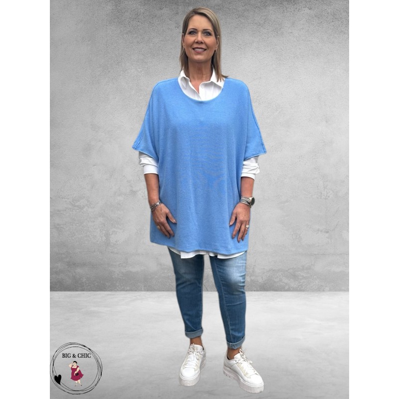 New Collection Spencer/Trui Gebreid Jeansblauw