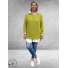 New Collection Casual Basic Trui Kiwigroen