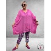 LA CASA Poncho/Tuniek Fuchsia