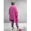 LA CASA Poncho/Tuniek Fuchsia