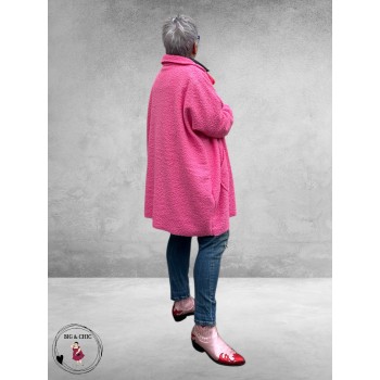 NEW COLLECTION Tussenjas Bouclé  Roze