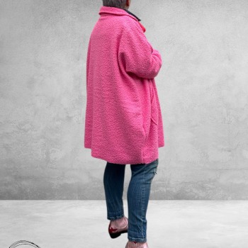 NEW COLLECTION Tussenjas Bouclé  Roze