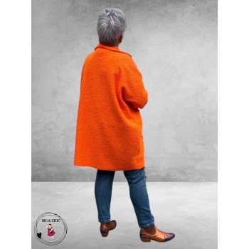 NEW COLLECTION Tussenjas Bouclé Oranje
