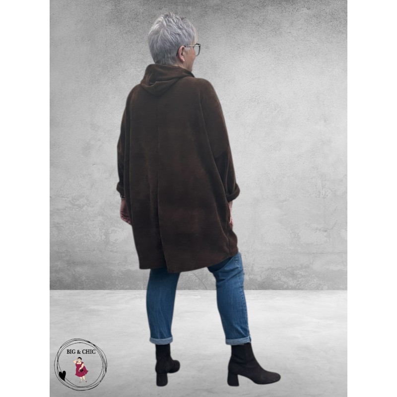 New Collection Trui met Capuchon Bruin