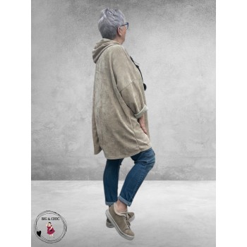 New Collection Trui met Capuchon Beige