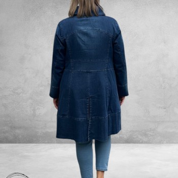 KEKOO Indigo Overgangs Mantel 