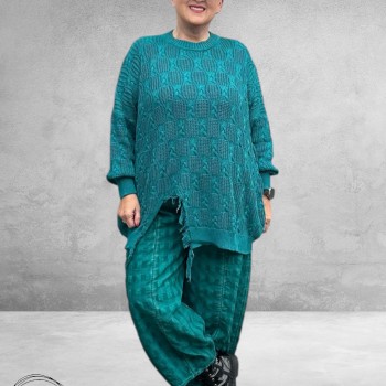 KEKOO Trui Uniek Katoen Smaragdgroen 