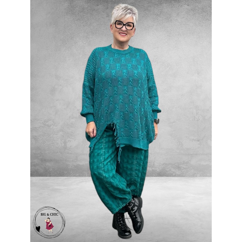 KEKOO Trui Uniek Katoen Smaragdgroen 