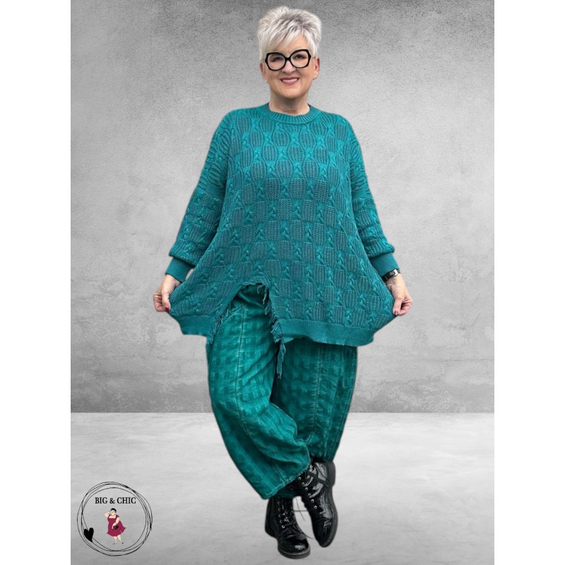 KEKOO Trui Uniek Katoen Smaragdgroen 