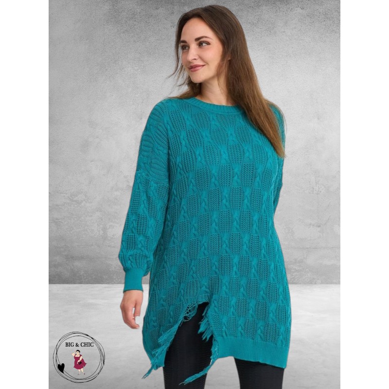 KEKOO Trui Uniek Katoen Smaragdgroen 