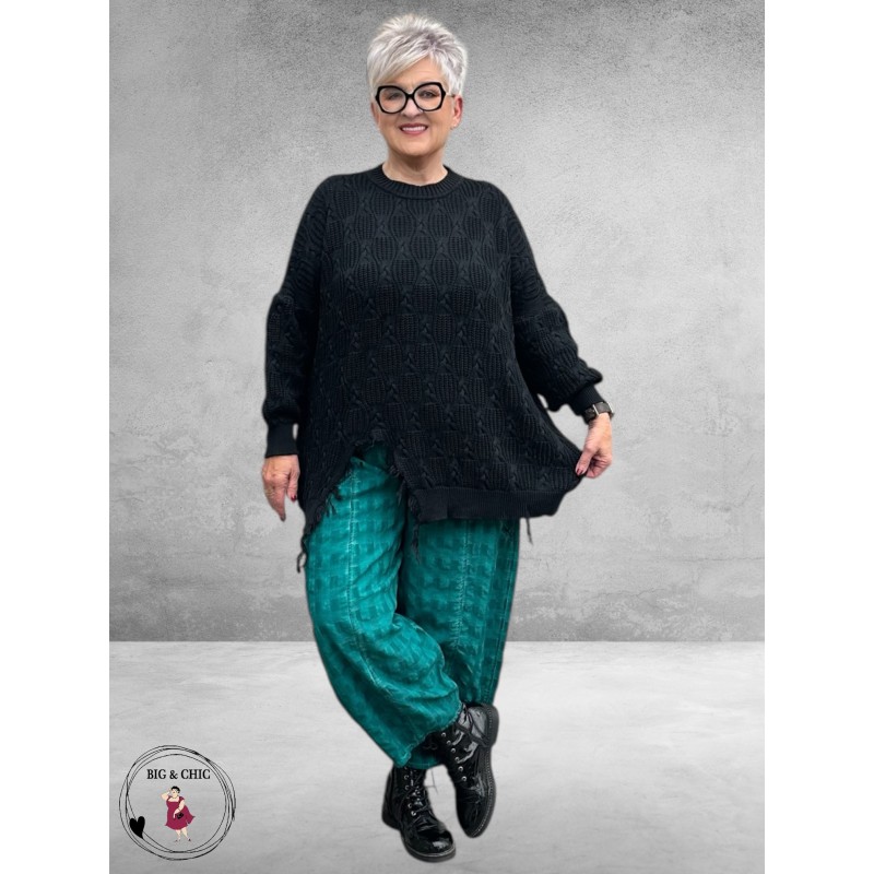 KEKOO Trui Uniek Katoen Zwart