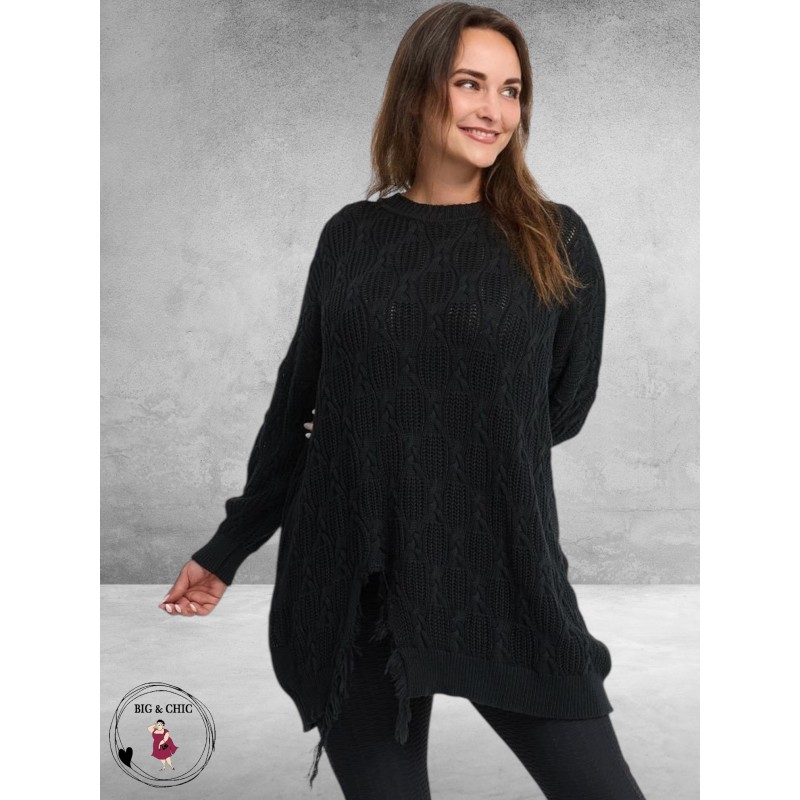 KEKOO Trui Uniek Katoen Zwart