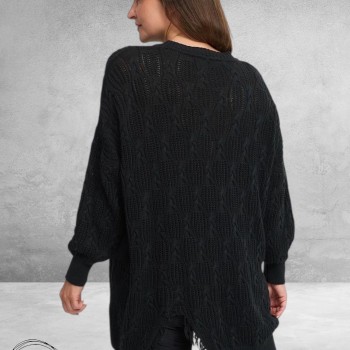 KEKOO Trui Uniek Katoen Zwart