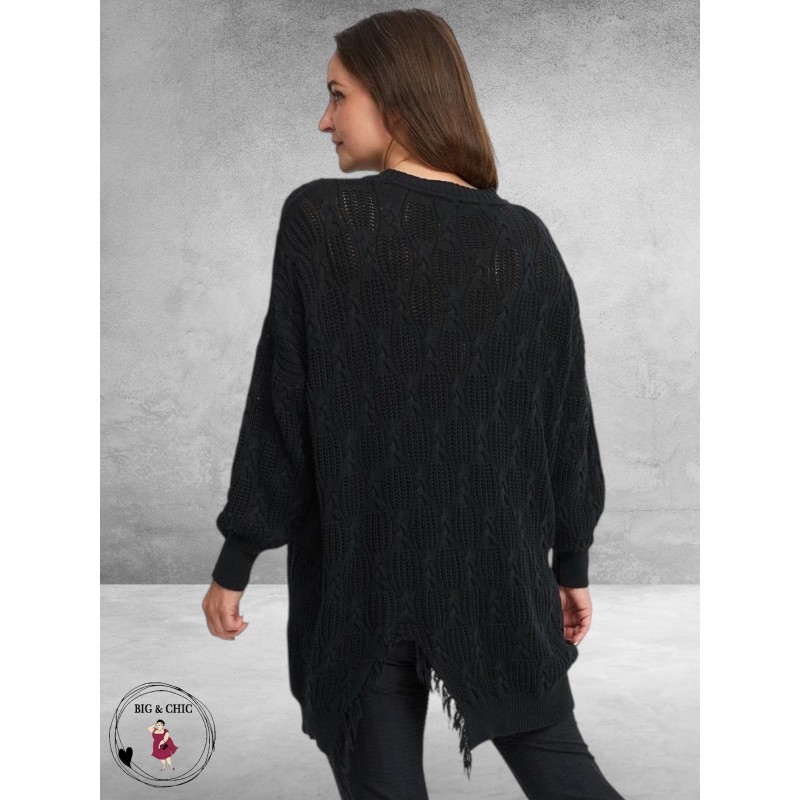 KEKOO Trui Uniek Katoen Zwart