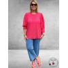 KAFFE Curve Kanten Blouse Tia Raspberry