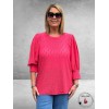 KAFFE Curve Kanten Blouse Tia Raspberry