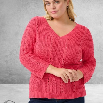 Kaffe Curve Trui Clorry Rasberry