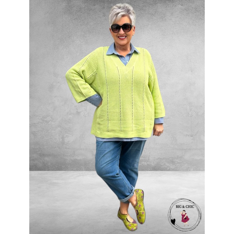 Kaffe Curve Trui Clorry Lettuce green