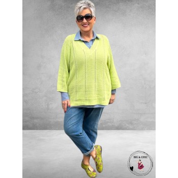 Kaffe Curve Trui Clorry Lettuce green