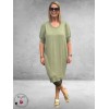 KAFFE CURVE Knit Dress Lizzy Green
