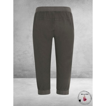 KAFFE CURVE Capri Broek Nana Black Oyster