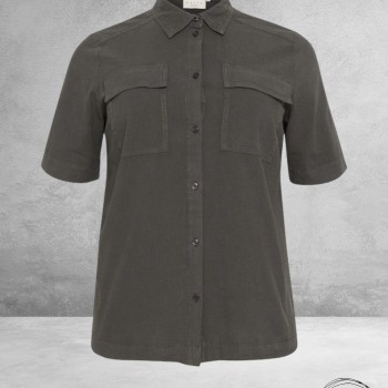 KAFFE CURVE Blouse Nana Liah Black Oyster