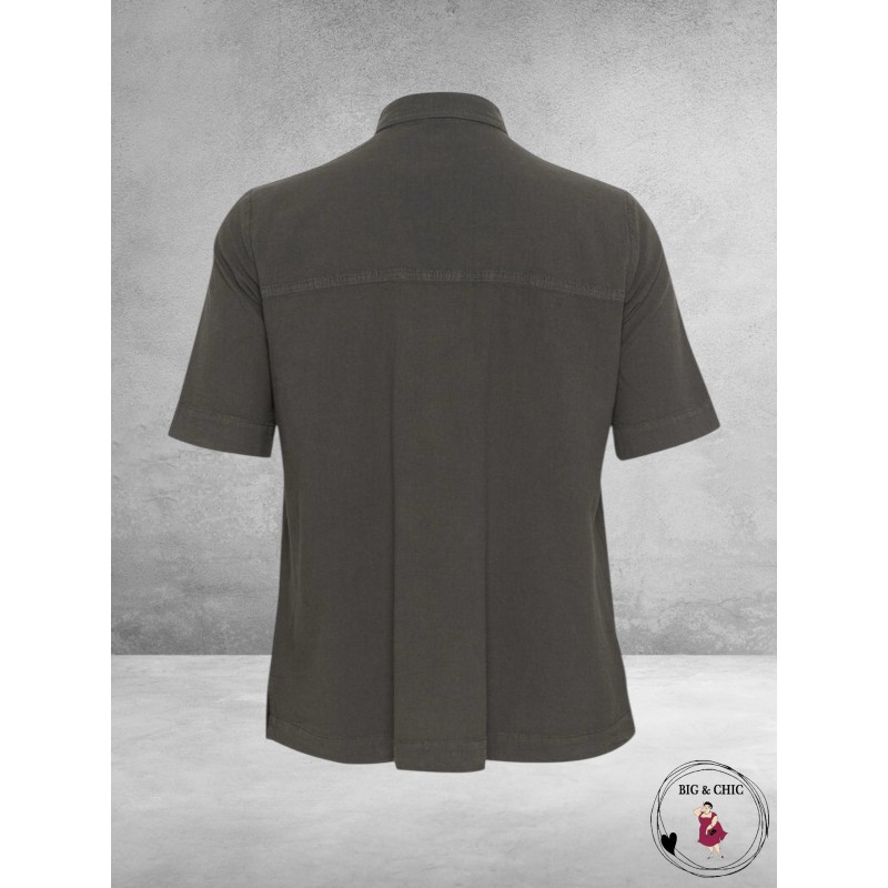 KAFFE CURVE Blouse Nana Liah Black Oyster