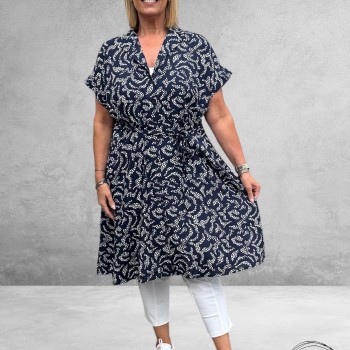 KAFFE CURVE Doorknoop Jurk Beate