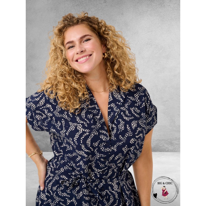 KAFFE CURVE Doorknoop Jurk Beate