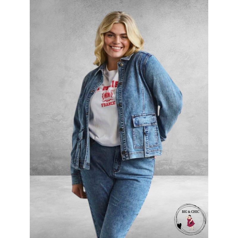 KAFFE CURVE Spijkerjas Elona 