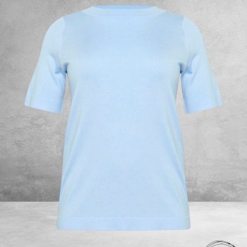 KAFFE CURVE Trui Lizzy Boatneck Windsurfer