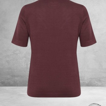 KAFFE CURVE Trui Lizzy Boatneck Fudge