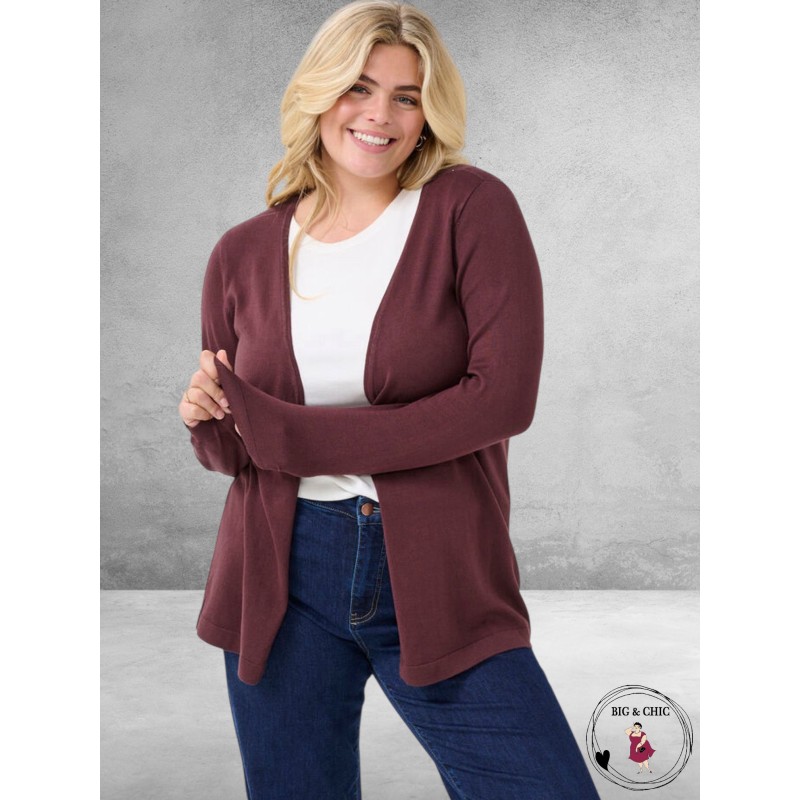 KAFFE CURVE Vestje Farsia Fudge