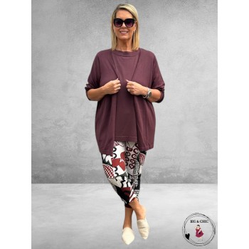 KAFFE CURVE Vestje Farsia Fudge