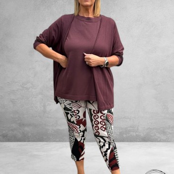 KAFFE CURVE Vestje Farsia Fudge