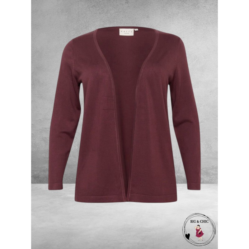 KAFFE CURVE Vestje Farsia Fudge