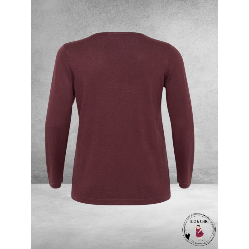 KAFFE CURVE Vestje Farsia Fudge