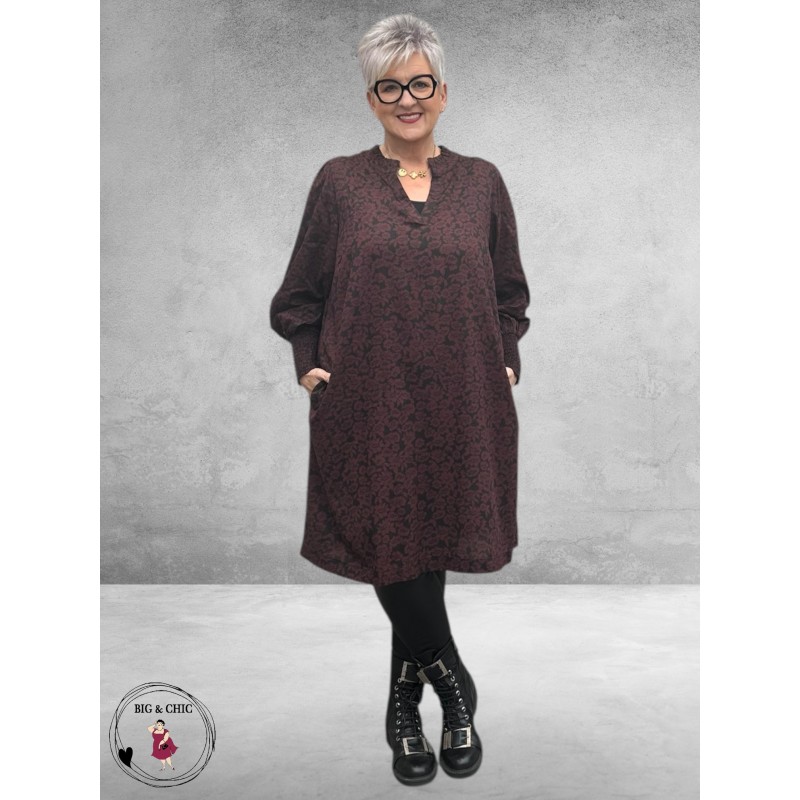 KAFFE CURVE Jurk Bella Fudge/Black