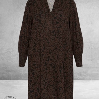 KAFFE CURVE Jurk Bella Fudge/Black