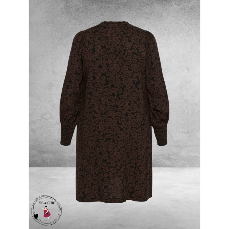 KAFFE CURVE Jurk Bella Fudge/Black