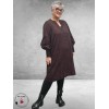 KAFFE CURVE Jurk Bella Fudge/Black