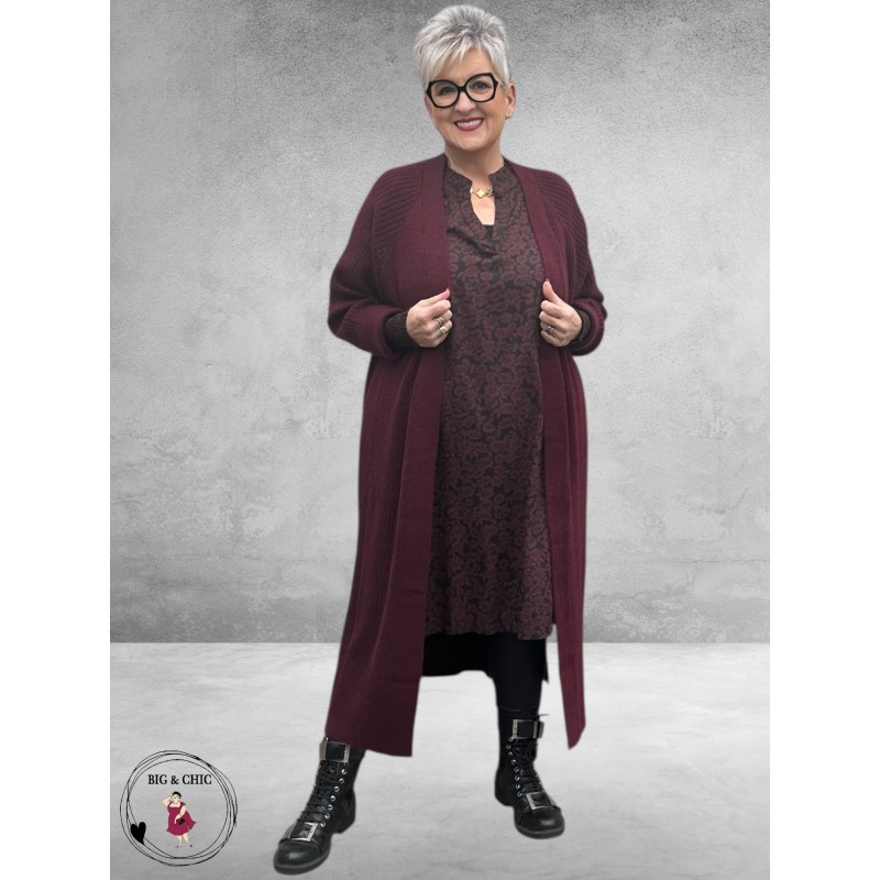 KAFFE CURVE Jurk Bella Fudge/Black