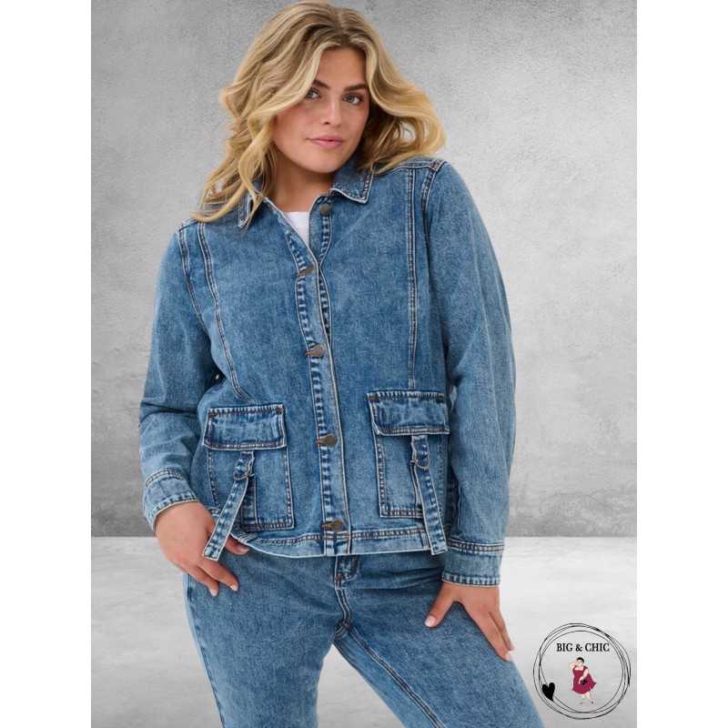 KAFFE CURVE Spijkerjas Elona 