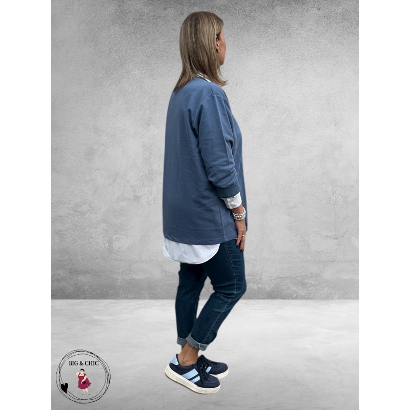 KAFFE CURVE Sweatshirt Sunday Club