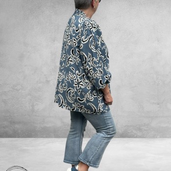 Kaffe Curve Blouse-Shirt Seawhite Paisley